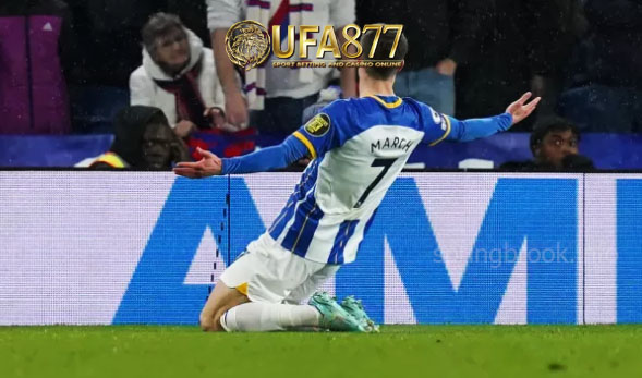 Solly March ได้รับชัยชนะจาก Brighton derby